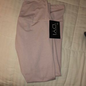 Cropped light pink tights!
